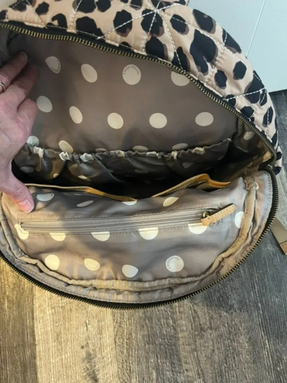 TWELVElittle Companion Backpack Leopard Diaper Bag